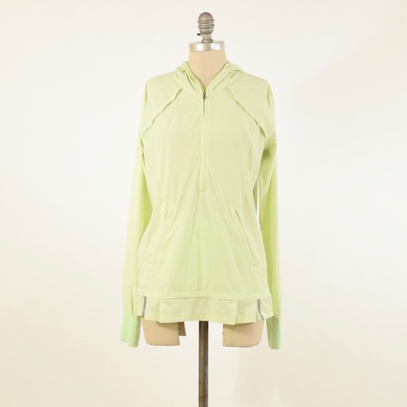 lululemon athletica Tops - Lululemon Neon Green 1/2 Zip Pullover